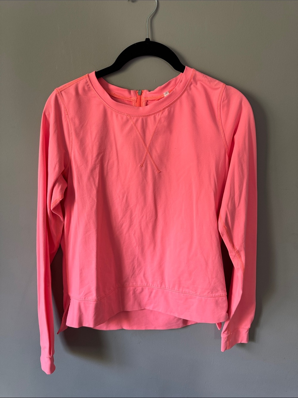 Coral Pink lululemon Long Sleeve Pullover Sweatshirt